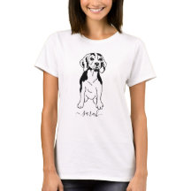 Nombre personalizado de la camiseta Beagle