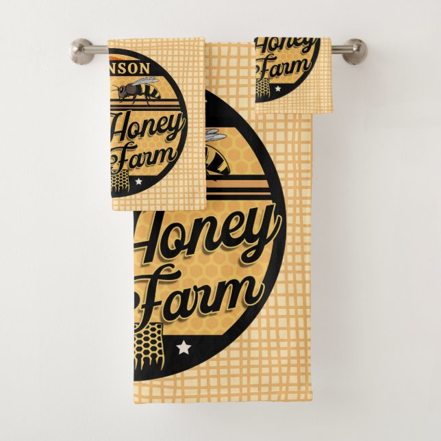 NOMBRE personalizado de la granja de miel de abeja (In situ)