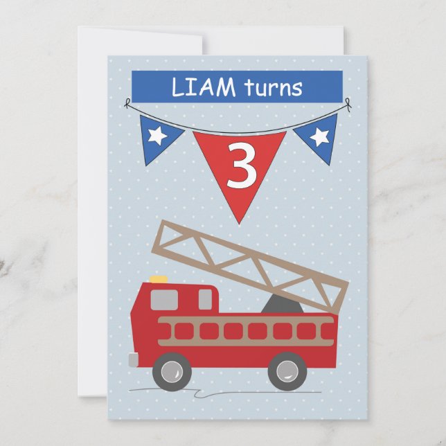 Nombre personalizado de la invitación de cumpleaño (Anverso)