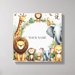 Nombre Personalizado de la Jungla Arte Animal Guar