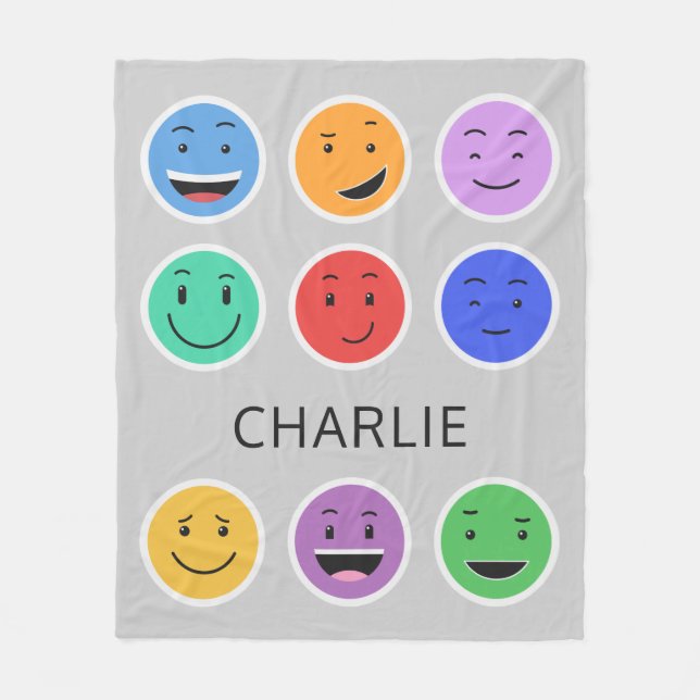 Nombre personalizado de la manta de fleece (Anverso)