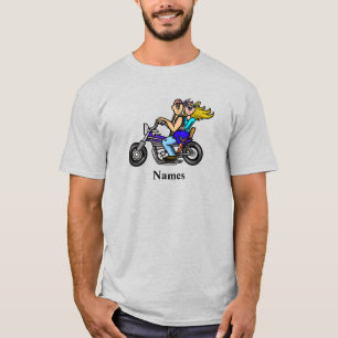 Nombre personalizado de la pareja de camisetas de 