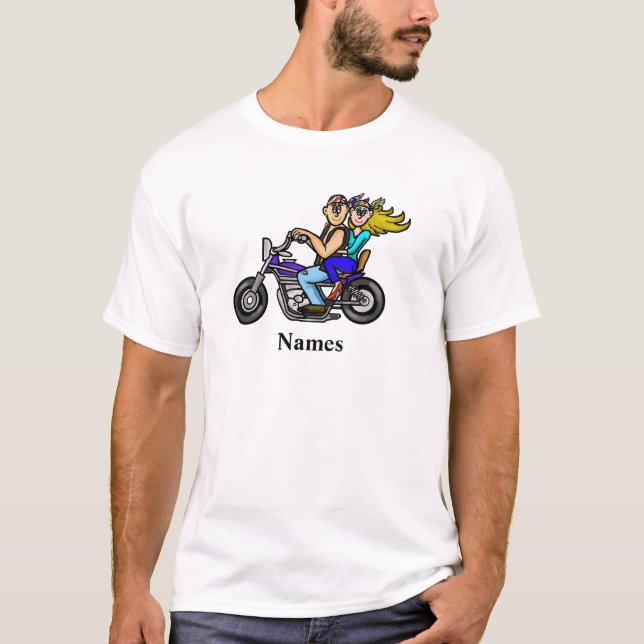 Nombre personalizado de la pareja de camisetas de  (Anverso)