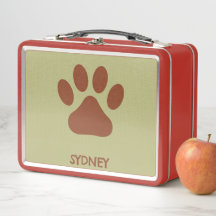 Nombre personalizado de la pepita de perro marrón