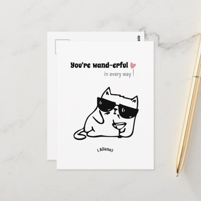 Nombre personalizado de la tarjeta de cumpleaños d (Anverso/Reverso In Situ)