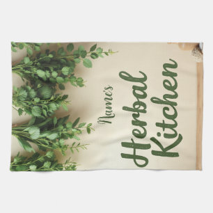 Nombre personalizado de la toalla de té de granja