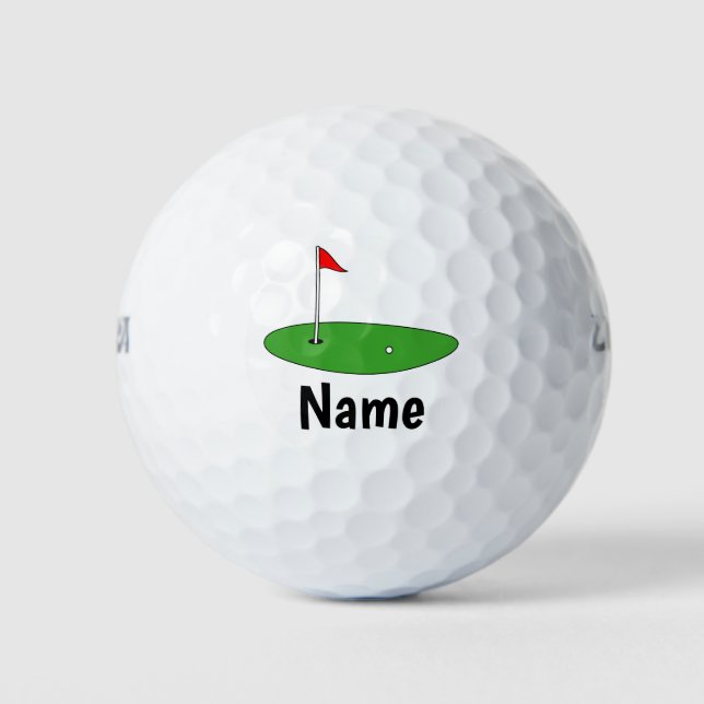 Nombre personalizado de las bolas de golf con el l (Anverso)