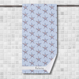 Nombre personalizado de Starfish Pattern Beach Hou