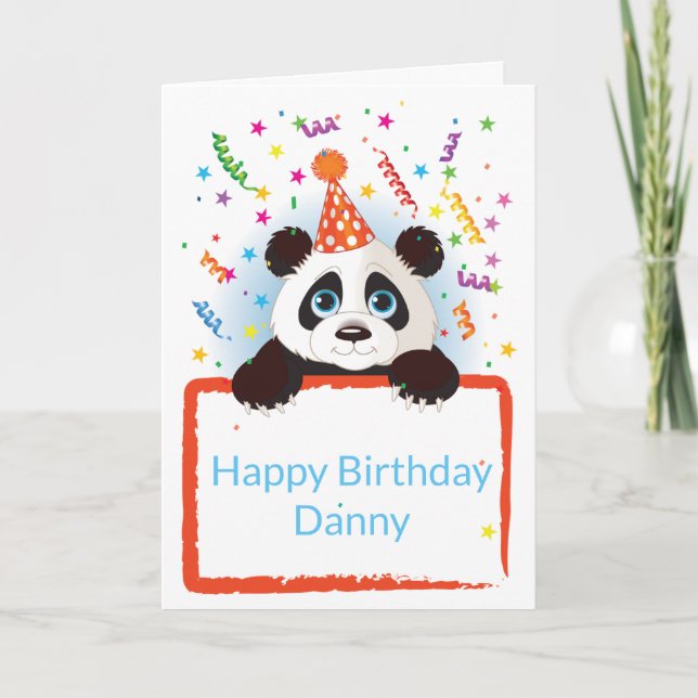Nombre personalizado de tarjeta de cumpleaños (Anverso)