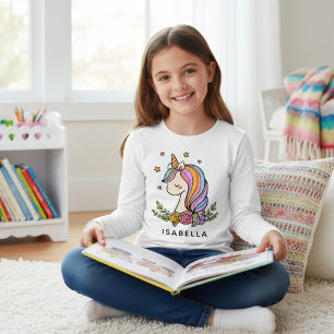 Nombre Personalizado De Unicorn Cute Whimsical Gir