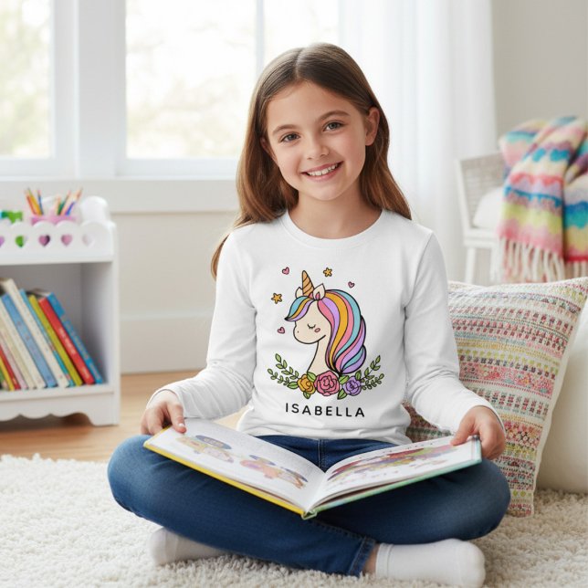Nombre Personalizado De Unicorn Cute Whimsical Gir (Subido por el creador)