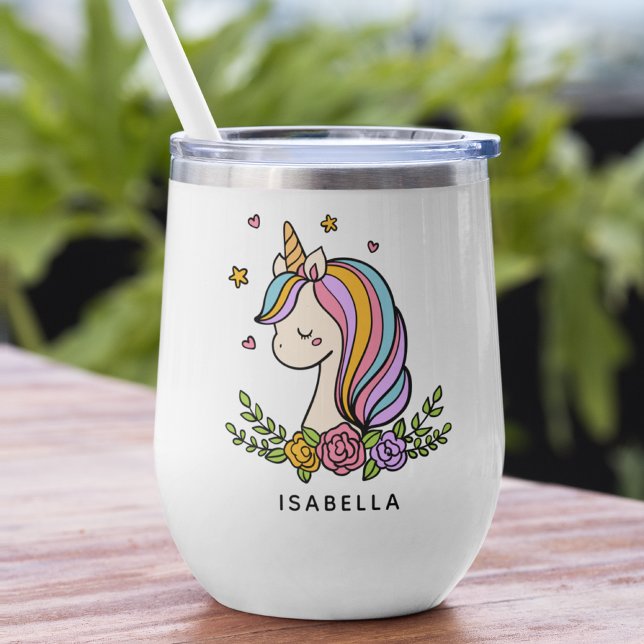 Nombre Personalizado De Unicorn Cute Whimsical Gir (Subido por el creador)