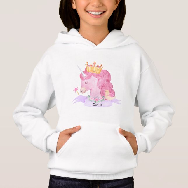 Nombre personalizado de Unicorn Princesa 👑 (Anverso)