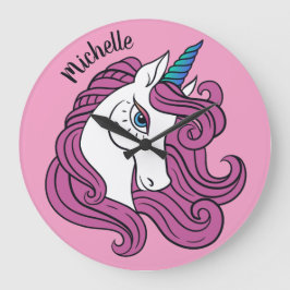 Nombre personalizado de unicornio y relojes de par