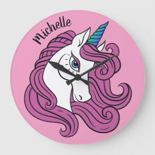 Nombre personalizado de unicornio y relojes de par