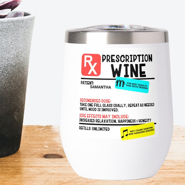 Nombre personalizado de vino con receta graciosa (Subido por el creador)