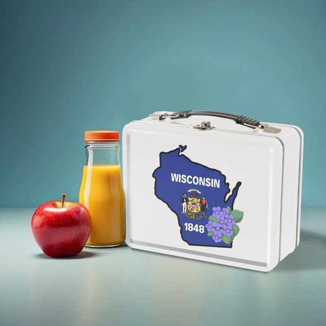 Nombre personalizado de Wisconsin Flag y Flower Bl (Subido por el creador)