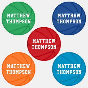 Nombre personalizado del baloncesto colorido