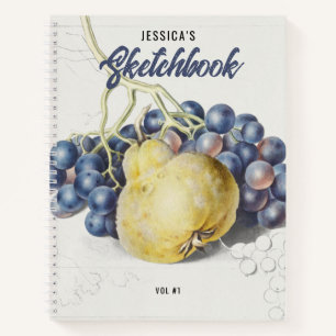 Nombre personalizado del cuaderno de dibujos anima