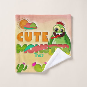 Nombre personalizado del monstruo verde lindo 