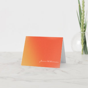 Nombre personalizado del Naranja de degradado retr