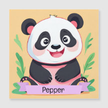 Nombre personalizado del panda del bebé