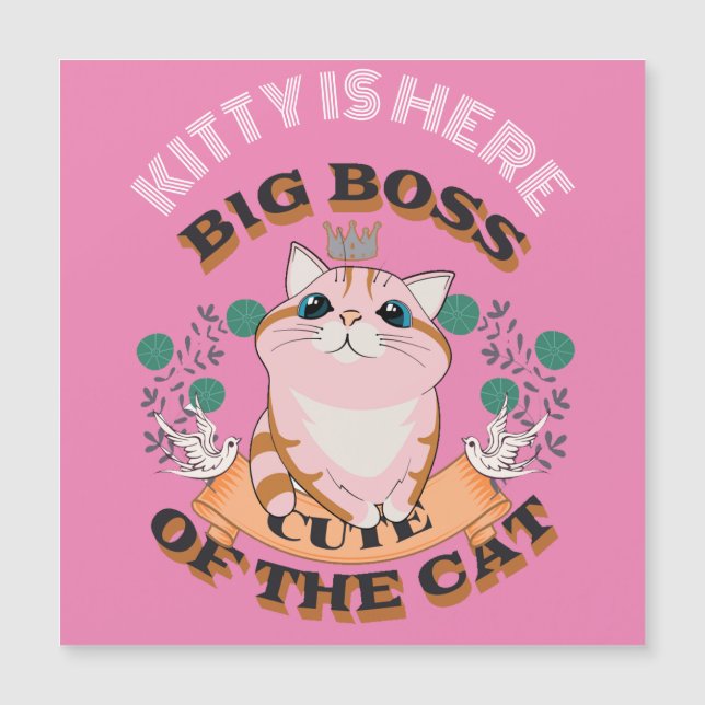 NOMBRE PERSONALIZADO DEL PERSONALIZAR CAT DE BIG B (Anverso)