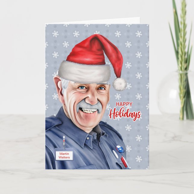 Nombre personalizado del trabajador postal masculi (Anverso)