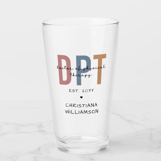 Nombre personalizado DPT Médica de Terapia Física (Anverso)