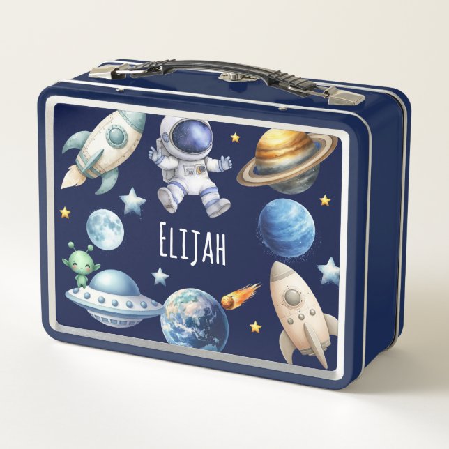 Nombre personalizado Espacio astronauta de vuelta  (Reverso)