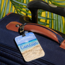 Nombre personalizado Etiqueta de equipaje de Cancú