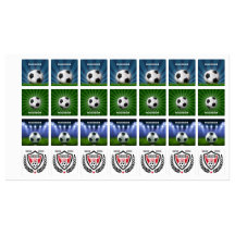 Nombre personalizado Etiquetas de fútbol