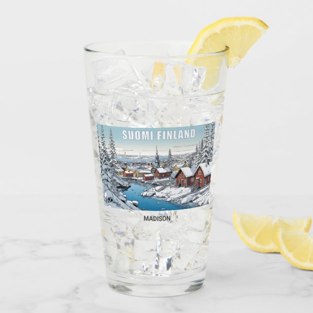 Nombre personalizado Finlandia Ilustracion de invi (Reverso (hielo))