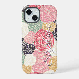 Nombre Personalizado Floral Colorido