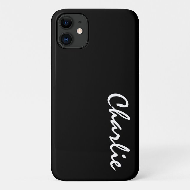 Nombre personalizado Funda iPhone 11 (Reverso)