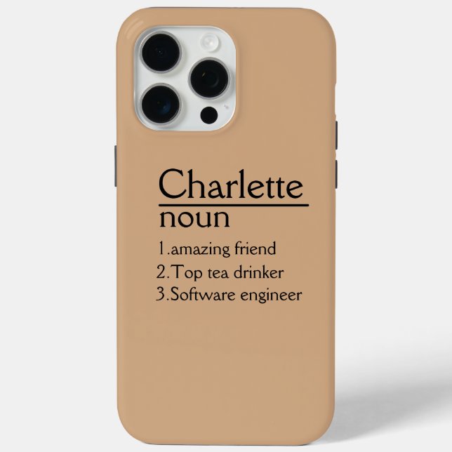 Nombre personalizado funda iPhone 15 pro max (Reverso )