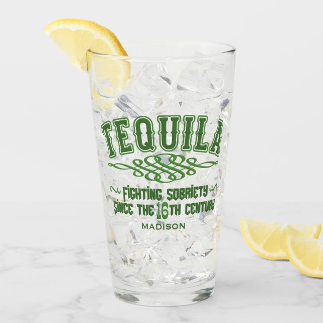 Nombre personalizado Funny TEQUILA (Anverso (hielo))