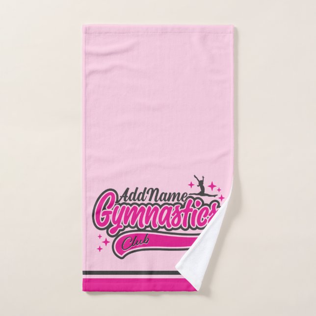 NOMBRE personalizado Gimnasia de salto dividido de (Toalla de mano)