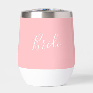 Nombre personalizado Guión rosado Boda de novia si