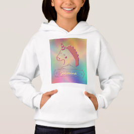 Nombre personalizado holográfico de unicornio 3D