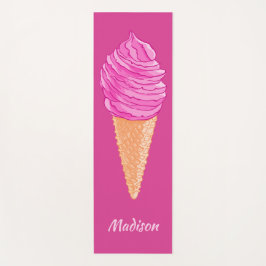 Nombre personalizado Ice Cream yoga mat