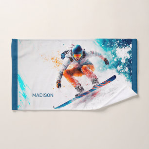 Nombre personalizado Ilustracion Snowboarder