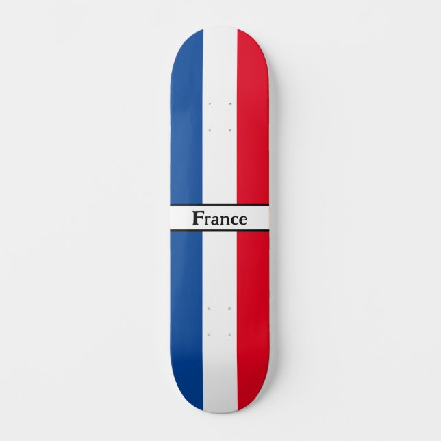 Nombre personalizado Iniciales Skateboard azul, bl (Anverso)