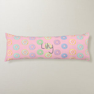 Nombre personalizado inverso rosado de la almohada