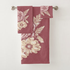 Nombre personalizado Juego de toallas de Ilustraci