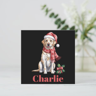 Nombre Personalizado Labrador Retriever Navidad