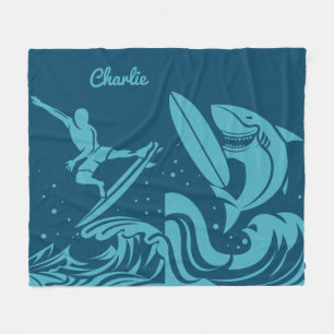 Nombre personalizado Manta de la capa del surfista