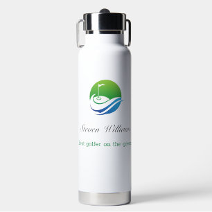 Nombre personalizado Mejor Botella de Agua Golfer
