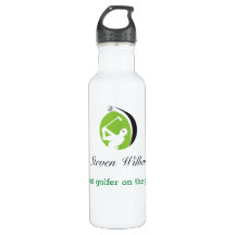 Nombre personalizado Mejor Botella de Agua Golfer