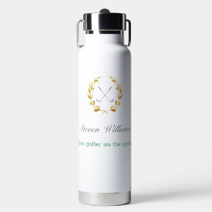 Nombre personalizado Mejor Botella de Agua Golfer